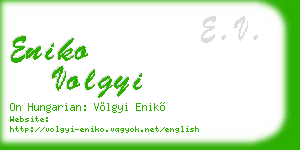 eniko volgyi business card
