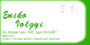 eniko volgyi business card